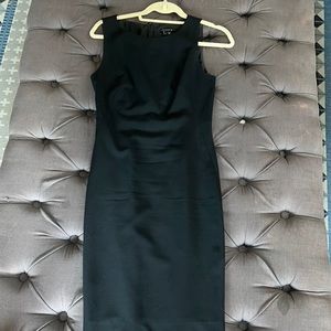 Theory Black Sleeveless A-Line Dress